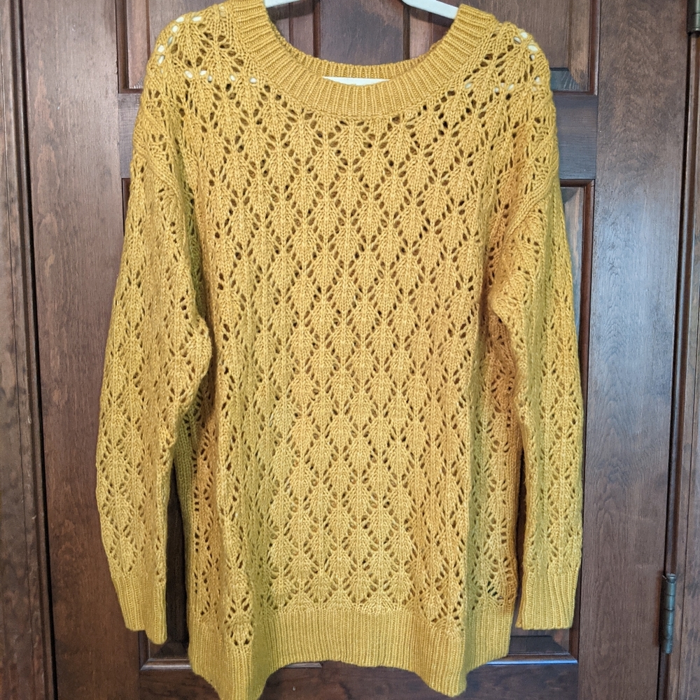 Lane Bryant crochet sweater